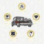 1940's with our Metal Classic Car Wall Art | Home, Garage and Office Decoration Gift