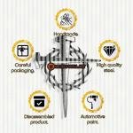 Metal Cross Wall Art | Decoration Gift for Christian, Church, Catholic, Orthodox, Protestant
