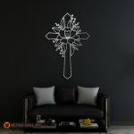 Metal Cross Wall Art | Decoration Gift for Christian, Church, Catholic, Orthodox, Protestant